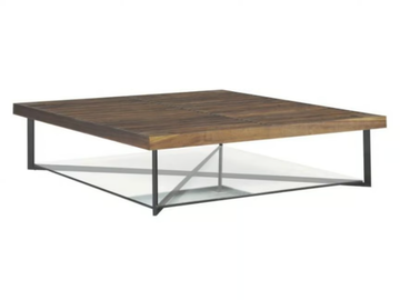 PONTON - Low square walnut coffee table by Ligne Roset - view 3